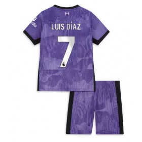 Liverpool Luis Diaz #7 3rd Trikot 2023-24 Kurzarm (+ kurze hosen)